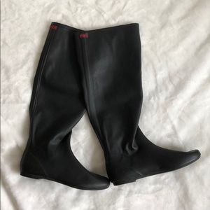 Jeffrey Campbell Marsha Black Rain Boots Size: 10
